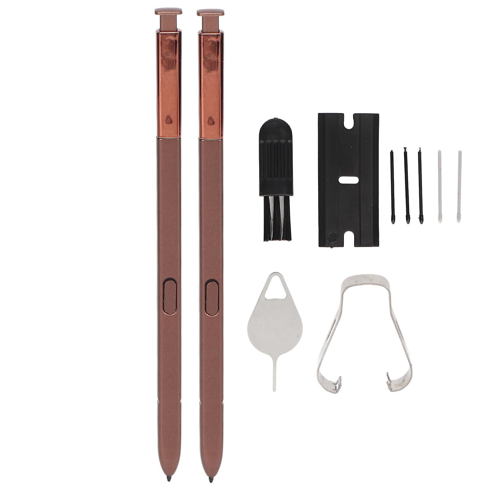 Brown 2PCS Stylus Pen Kit for Galaxy Note 9 with Replacement Tips - High Sensitivity