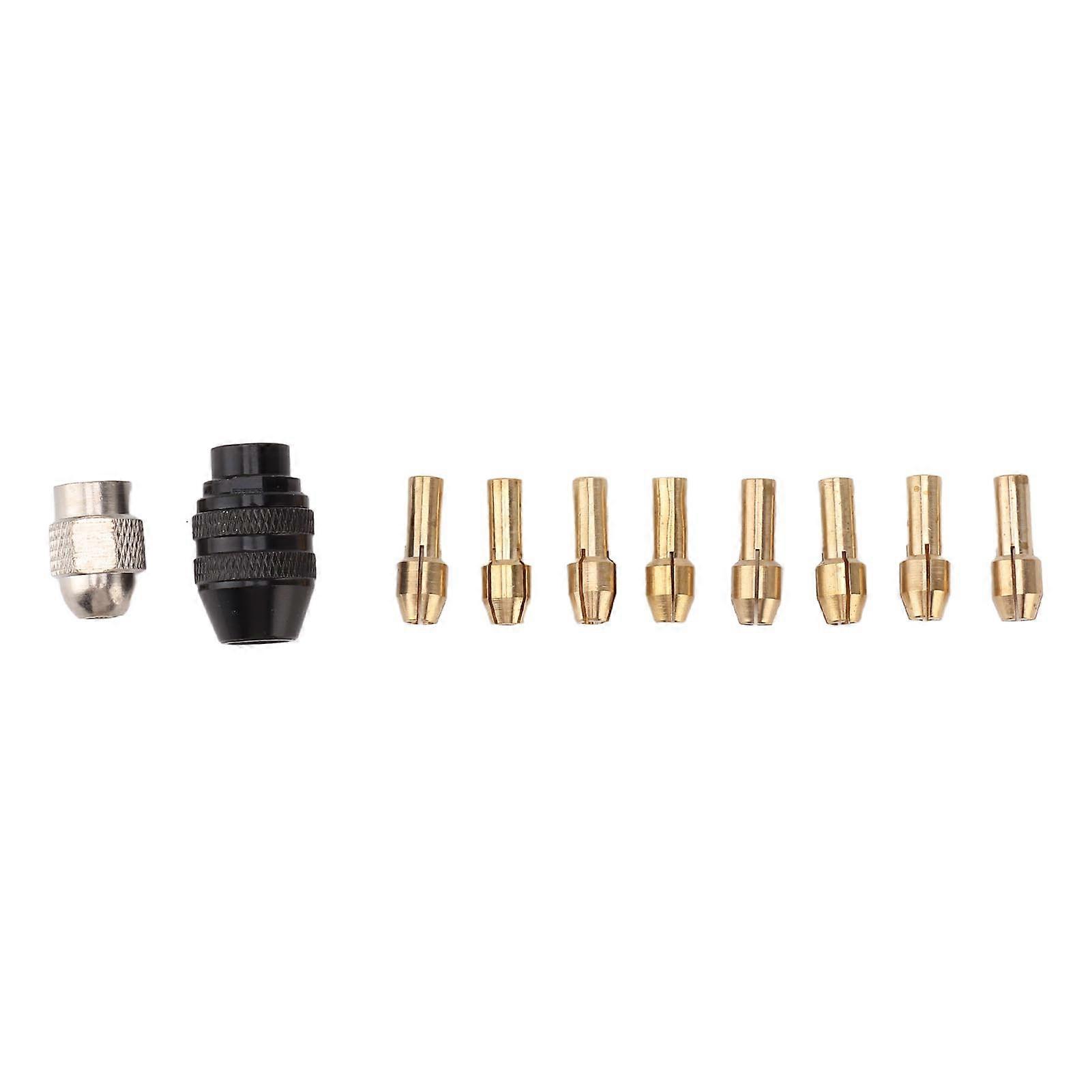 Drill Chuck Collet Set 4485 Brass Quick Change 8 Sizes 0.8-3.2mm