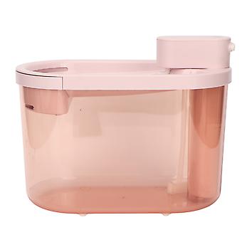 2200ml Katze Wasserbrunnen Leise Smart Wireless Cycling Filtration Radar Induktion Haustier Brunnenspender für Hunde Katzen Rosa