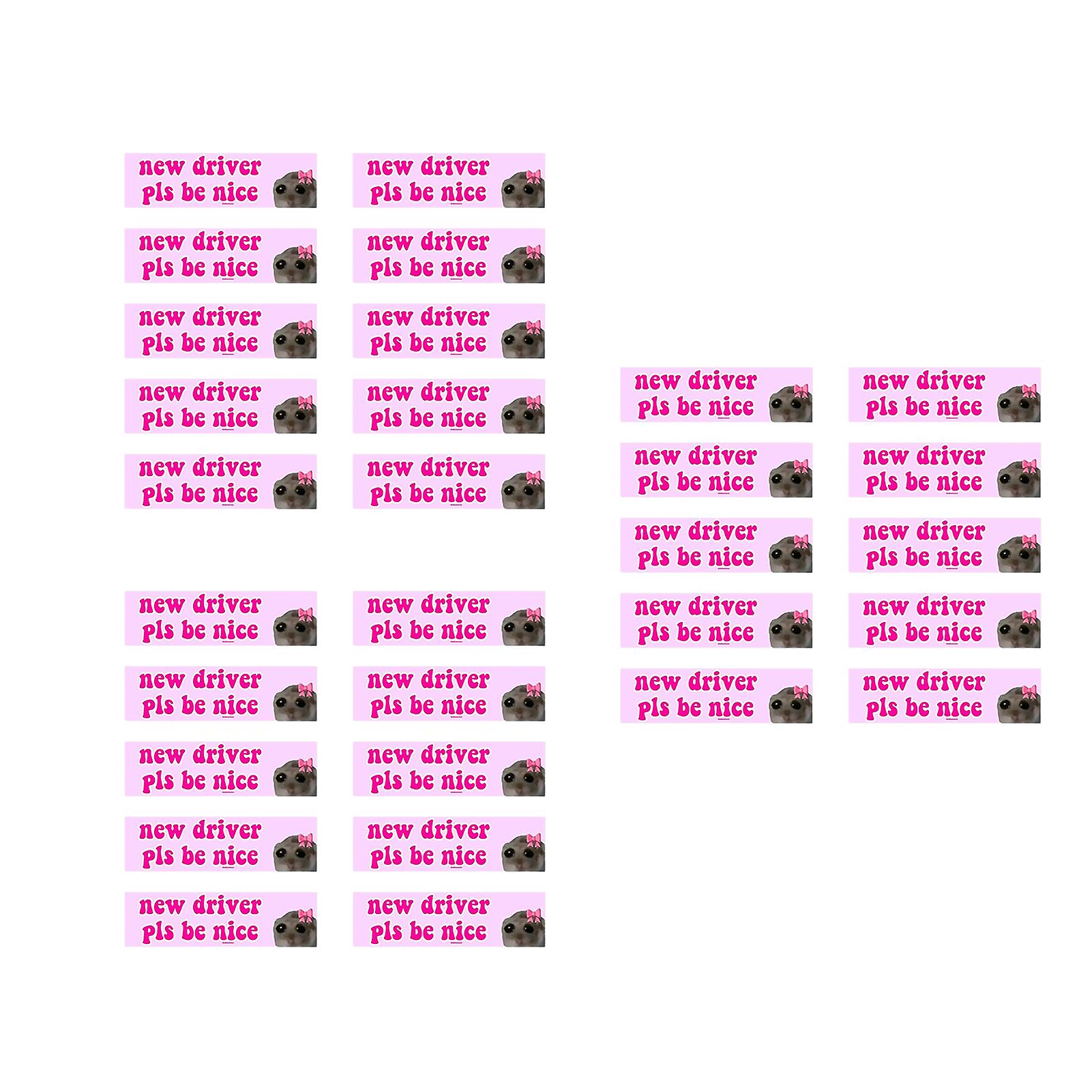 Cute Bumper Stickers with Sad Cat Easy Removing UV-Resistant Car Decal for Auto Window