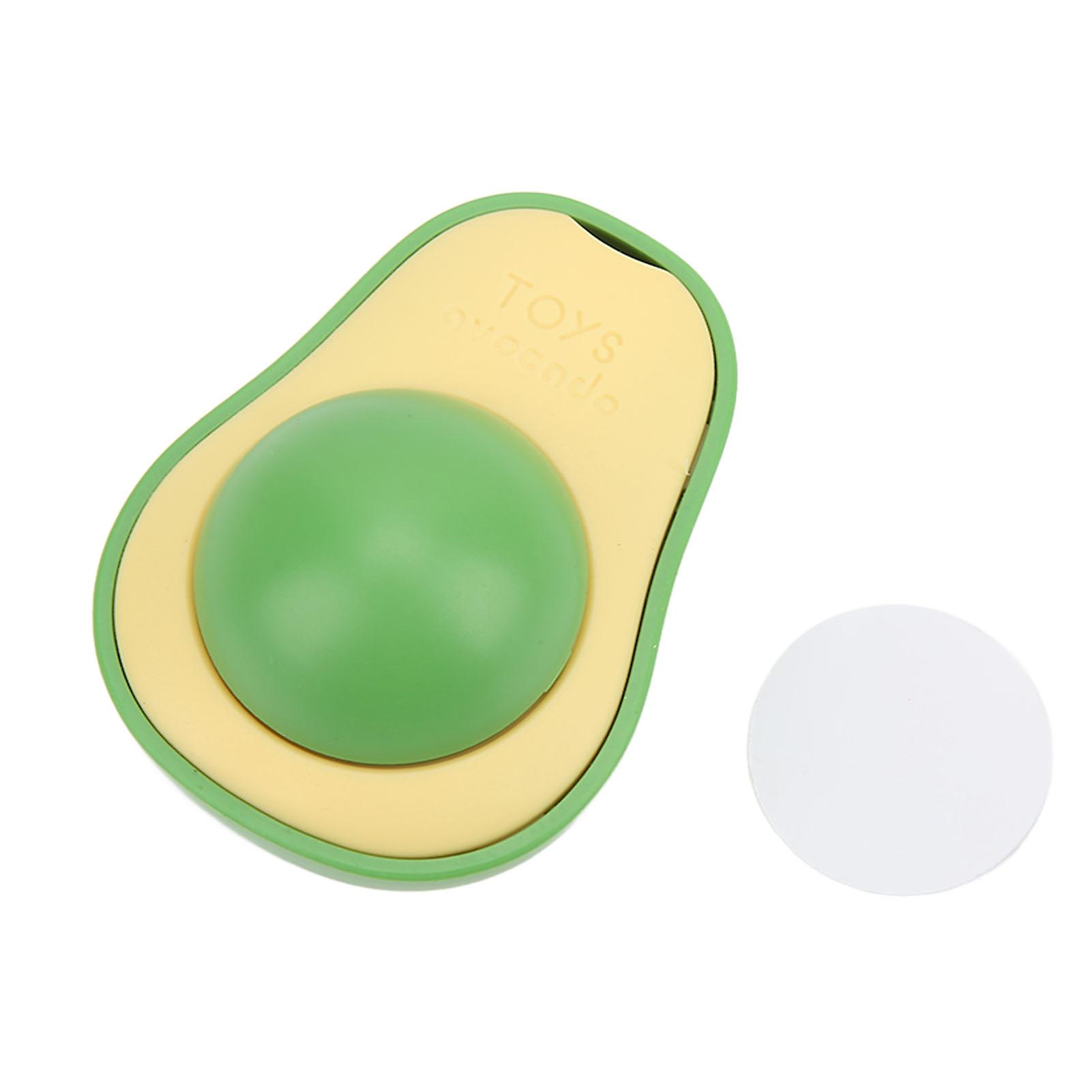 Catnip Ball Toy for Kittens - Rotatable Interactive Avocado Shape Teeth Cleaning Treats Ball for Indoor Play