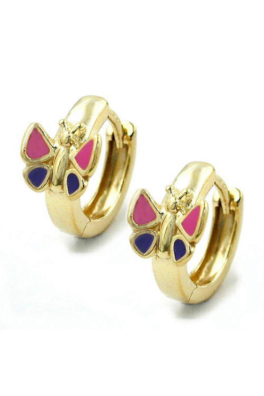 Earrings Hoop Butterfly 9k Gold - Gl430891