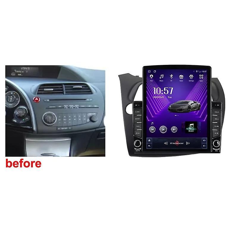 Android For Honda Civic Hatchback 2006-2012 Tesla Type Multimedia Stereo Car DVD Player Navigation