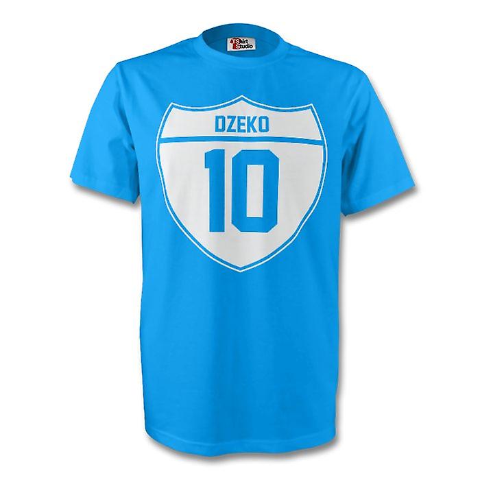 Edin Dzeko Man City Crest Tee (sky Blue)