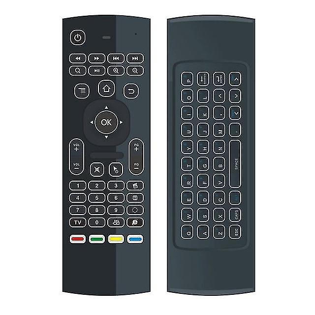 Mx3 Backlit Air Mouse Smart Remote Control 2.4g Rf Wireless Keyboard For Tv Box Android X96 Mini Km9 A95x H96 Max