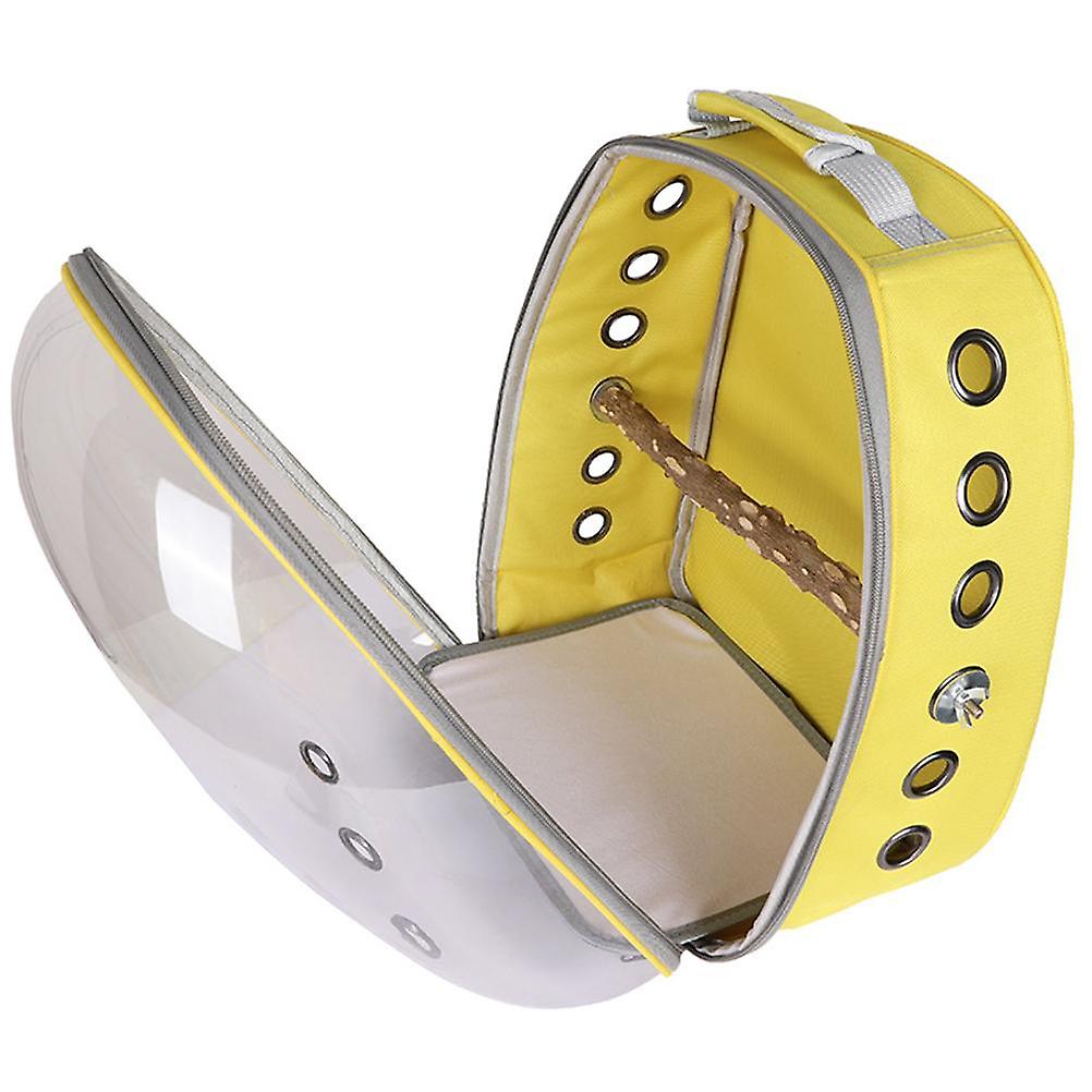 Pet Parrot Carrier Bird Travel Bag Backpack Space Capsule Transparent Backpack Breathable Parrot Backpack
