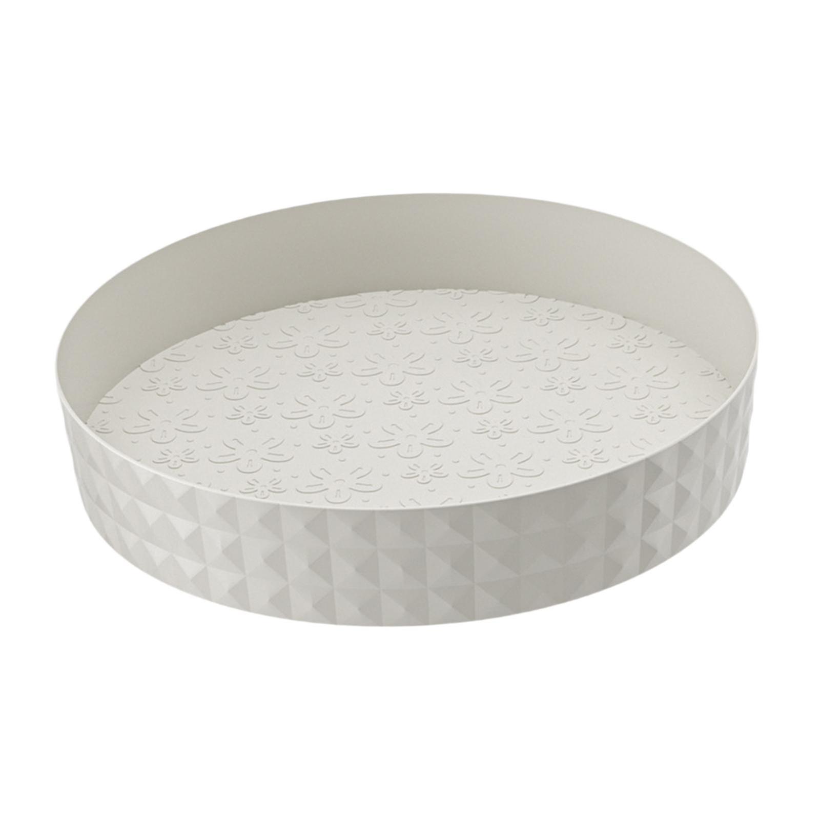 מחזיק תבלינים מסתובב רב תכליתי לחדר שינה משרדי שולחן איפור לבן