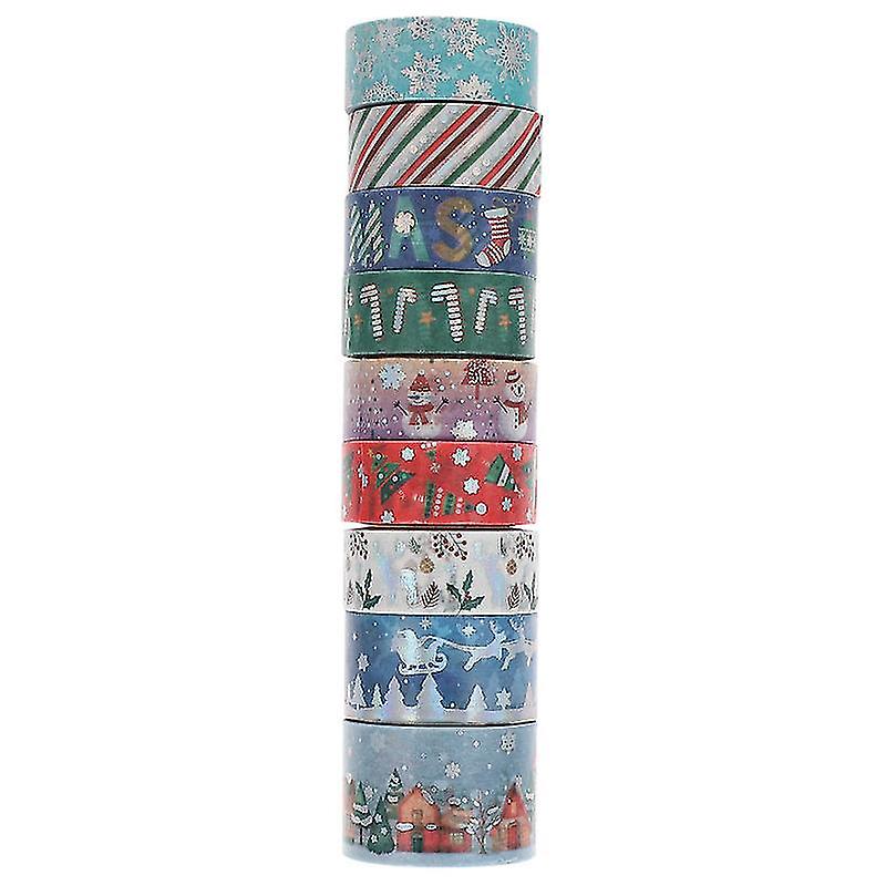 9rolls Christmas Washi Tape