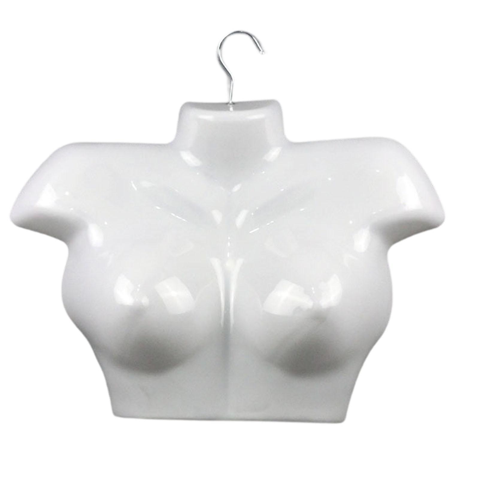 Half Body Display Model Ladies' Upper Torso Display Form for Jewelry Display White Color