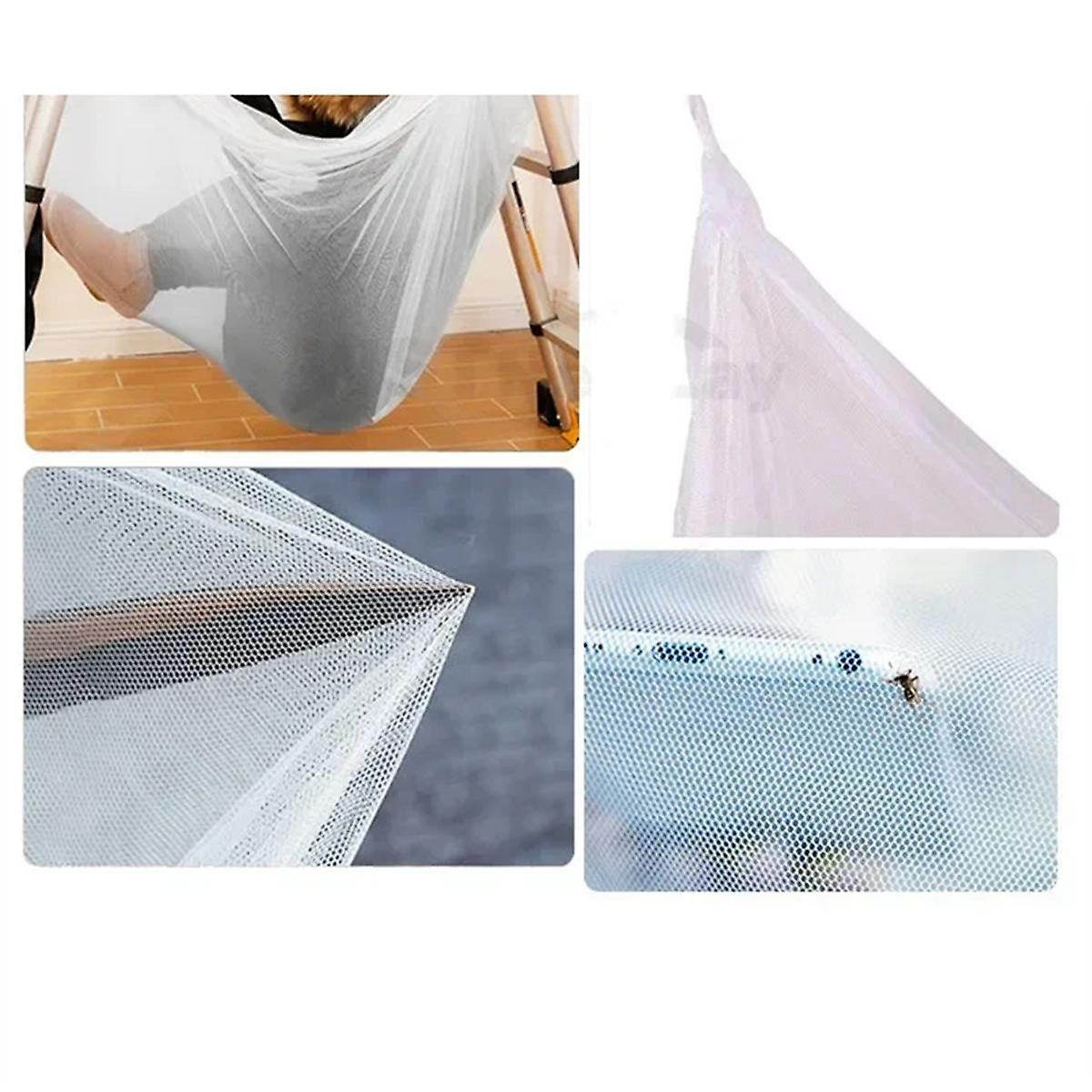 Mosquito Net, Palace Four Door Queen Size Double Bed, Home Single Bed Insect Proof Square Elegant Canopy Mosquito Net A