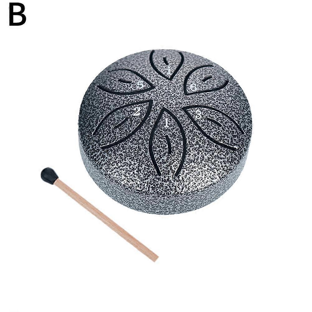 Tambor para Cantar e Dançar Portátil Mini Tambor Void 3 polegadas 6 tons