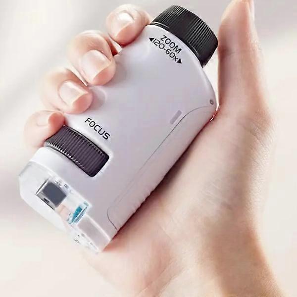 مجهر جيب تعليمي صغير محمول للأطفال - تكبير 60-120x