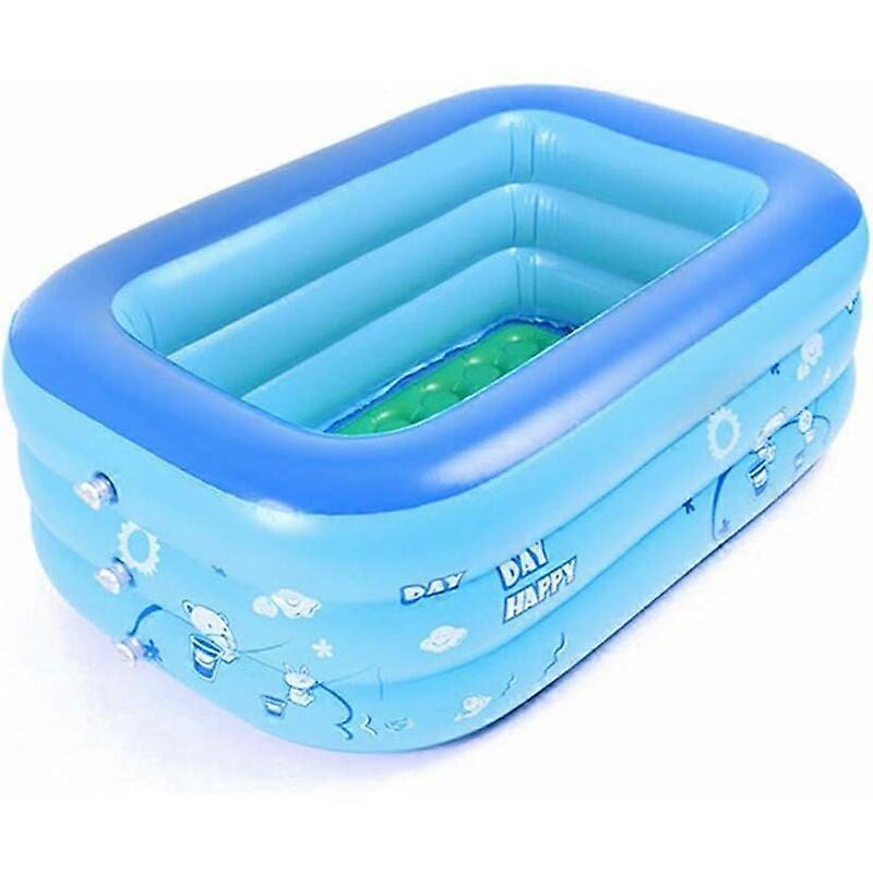 Inflatable Baby Pool Small Children's Pool PVC Foldable 120 x 70 x 35 cm