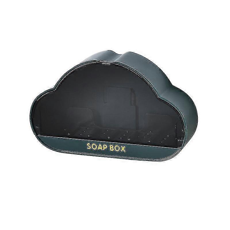 1pc Bathroom Shower Soap Dish Wall Mounted Green