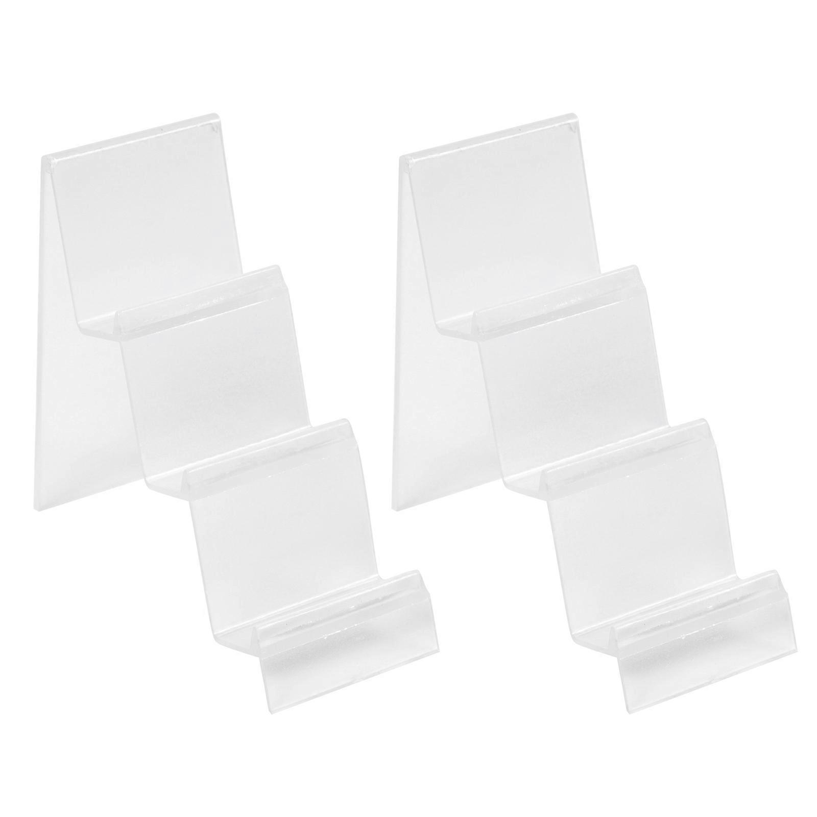 2 Pcs Multitool Wallet Clear Wallet Display Stand Acrylic Purse Display Acrylic Handbag Display Stand Wallet Riser Display