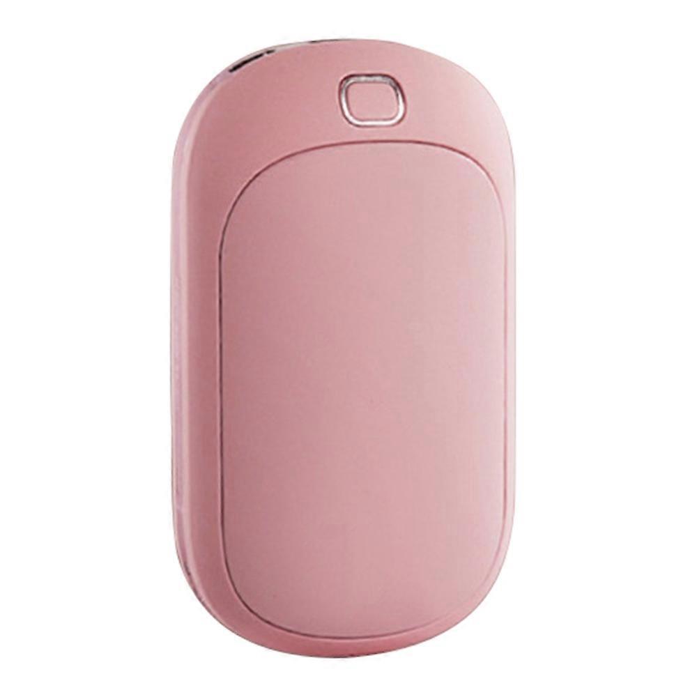 5200mAh Mini Hand Warmer Portable Power Bank with USB Rechargeable Hand Heater - Pink