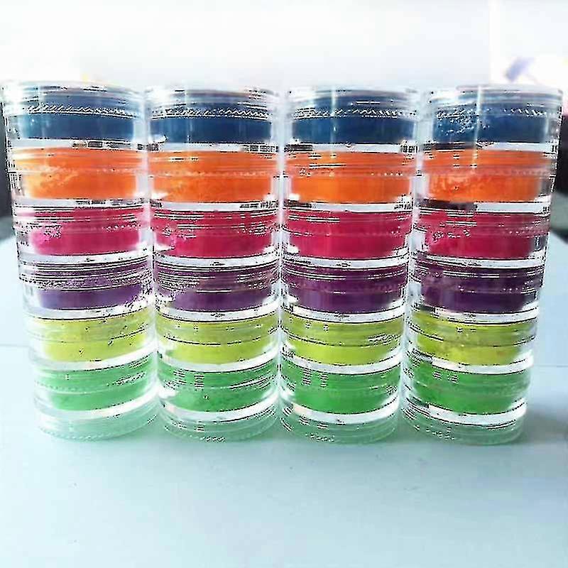 Neon Phosphor Pigment Powder Set