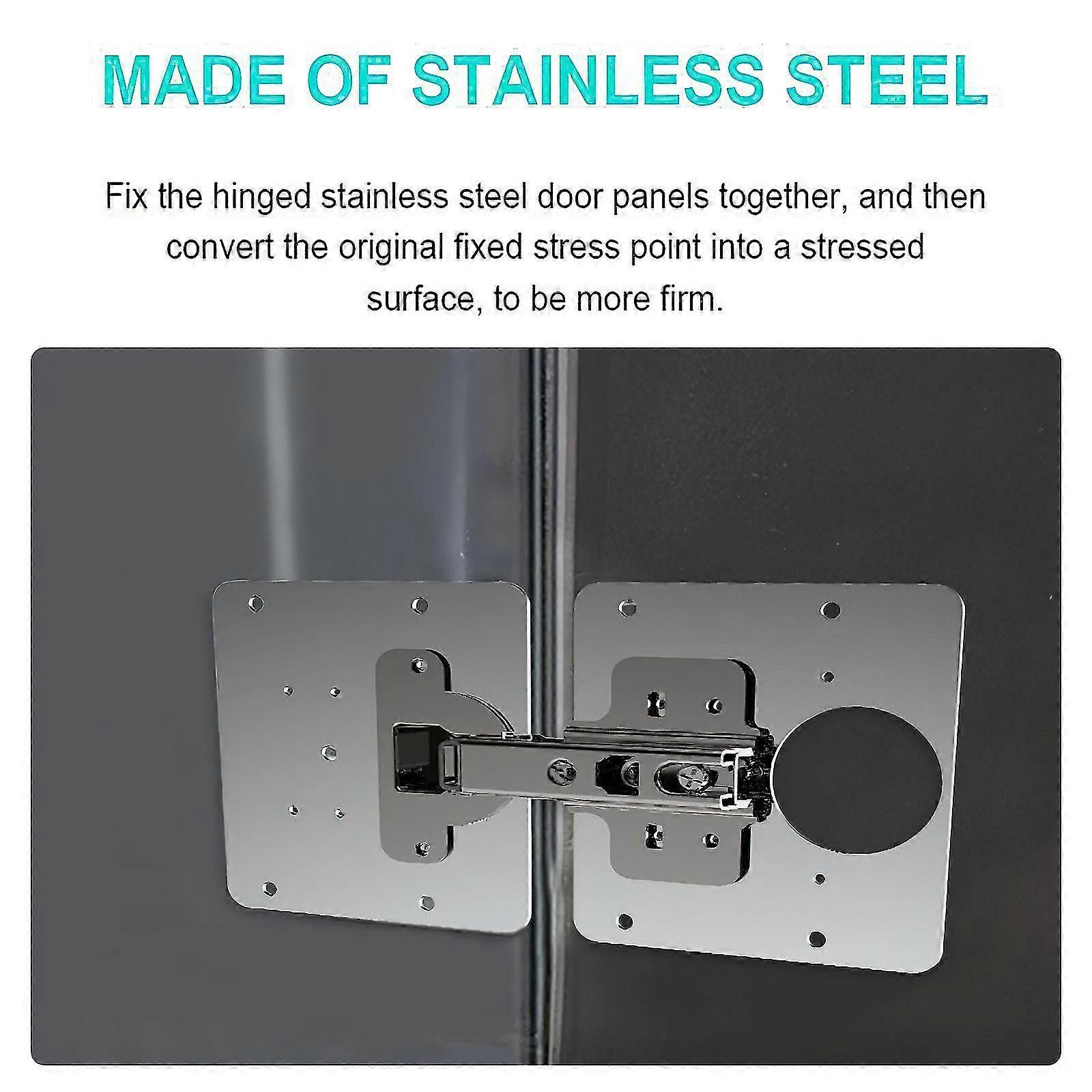 Stainless Steel Hinge Plate Cabinet Door Hinge Installation Fixed Plate