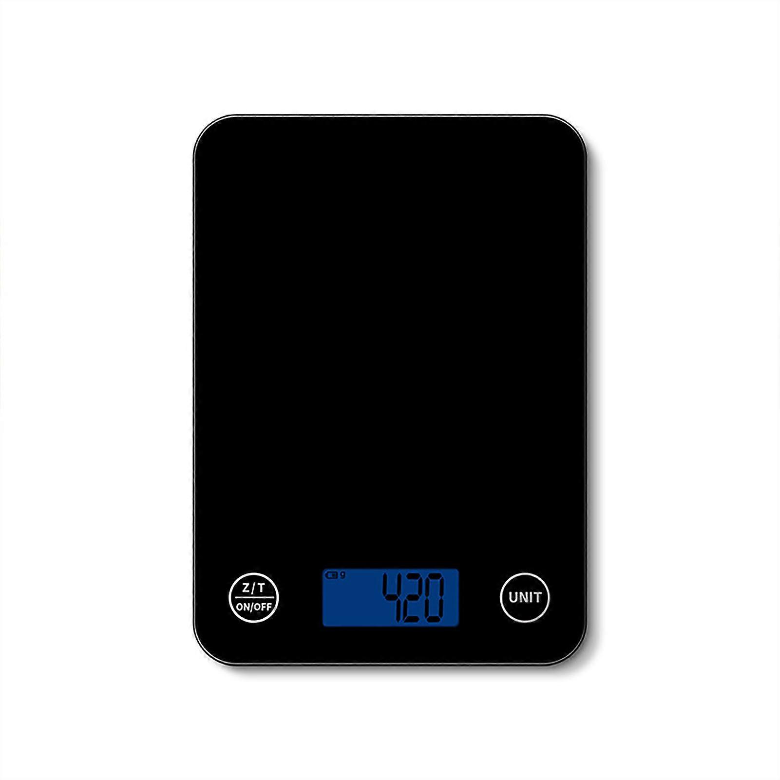 Electronic Kitchen Scale Night Vision Black Digital Display Food Weighing Scale For Baking