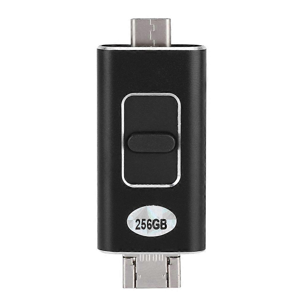 USB Flash Drives Multiple Capacity , USB Thumb Drive Storage Black Memory Stick (256G)