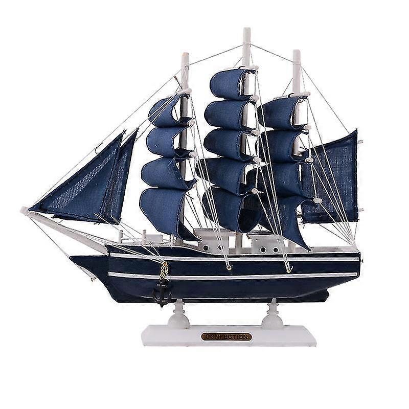 Zeilboot Model Decoratie Nautische Zeilboot Zeilboot Retro Boot Model Voor Desktop Decoratie
