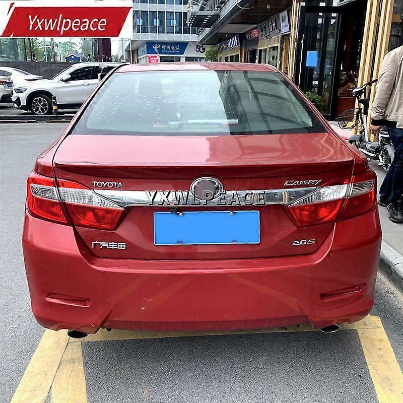 For Toyota Camry 2012 2013 2014 2015 High Quality ABS Material Unpainted Color Trunk Lip Spoiler Car Tail Trim