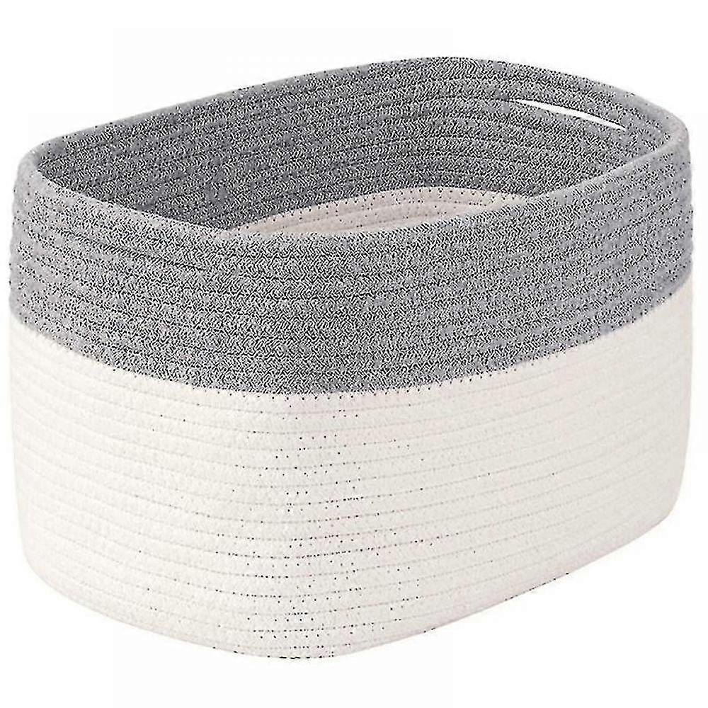 Cotton Rope Storage Baskets Bin Storage With Handles
