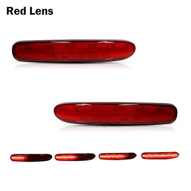 For 2008-2014 Mini Cooper Clubman R55 Rear Bumper Reflector Tail/Brake Lights Rear Fog Lights w/ Sequential Turn Signal Lights