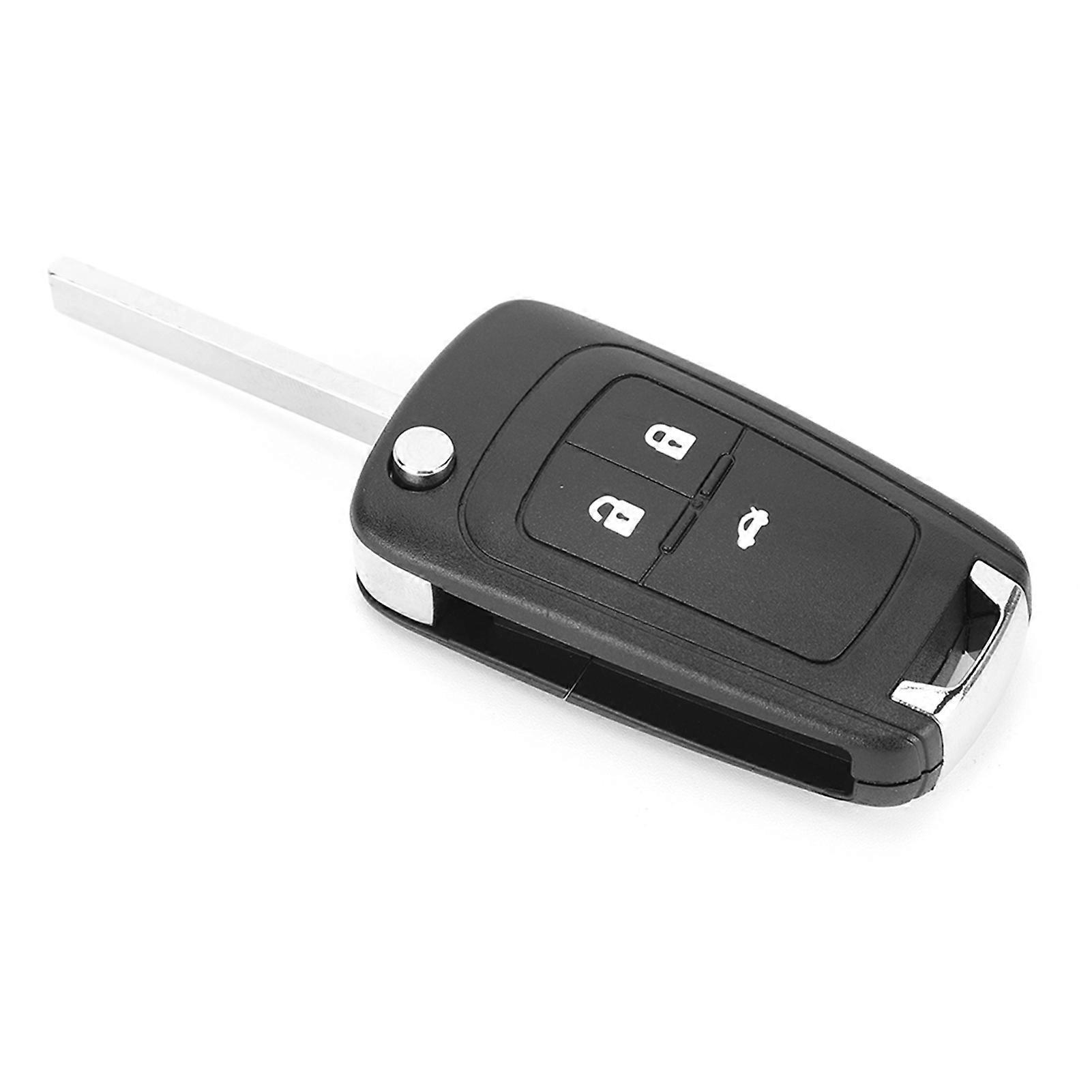 3 Buttons Flip Key Fob Case Shell Cover Replacement Accessories Fit for Chevrolet YEMAA