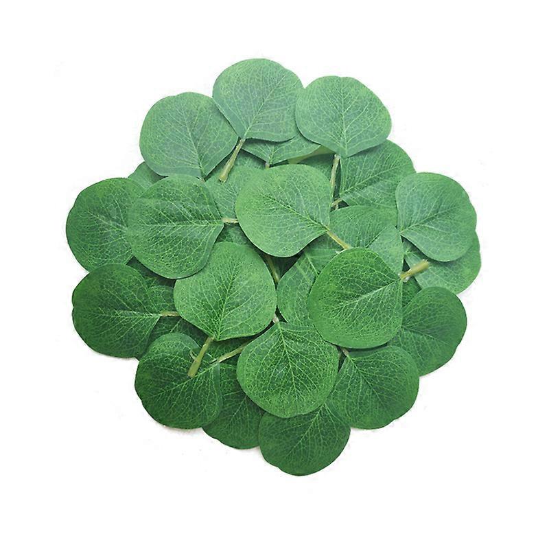 400片人造桉树叶装饰花束派对餐桌装饰绿色
