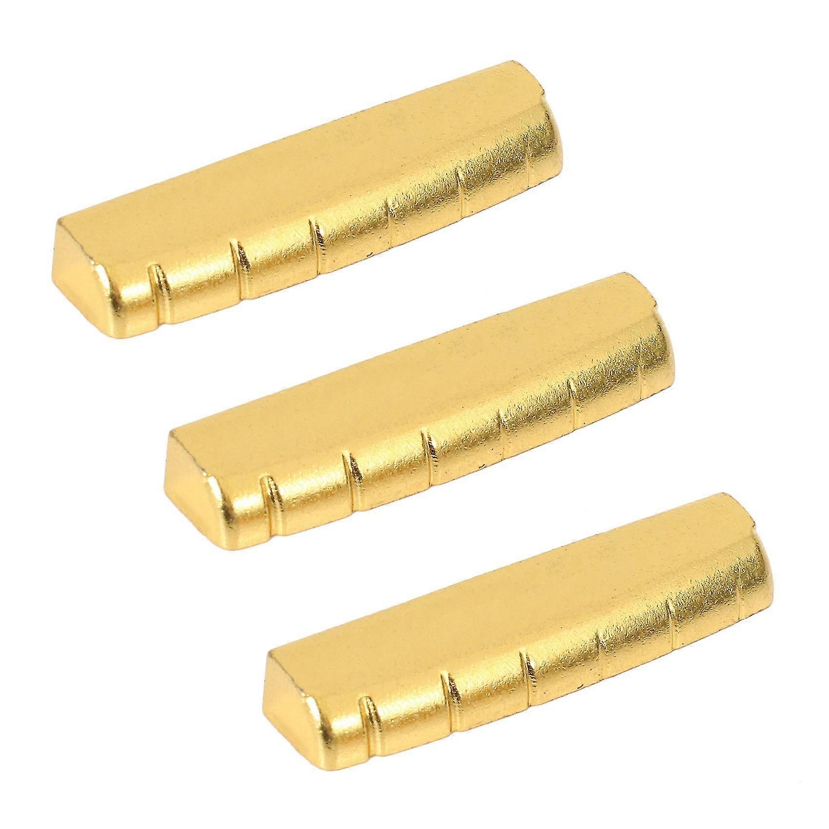 3x Gitarre Messingmutter für akustische oder goldene