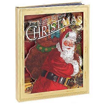 La nuit avant Noël Pop-up livre avec lumière et son Père Noël jouet idéal Noël cadeaux créatifs
