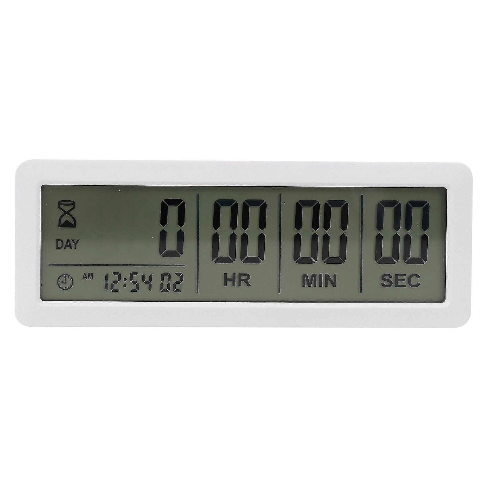 999 Days Count Down Clock Timer Compatible Graduation Lab Kitchen (white)