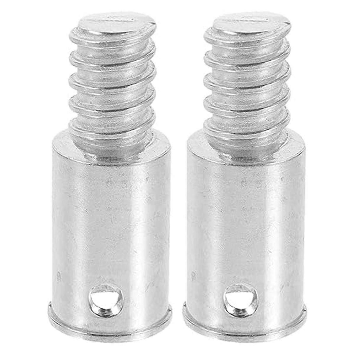 2Pcs Threaded Tip Replacement Repair Kit,Aluminum Threaded Handle Tips for 0.72 Inch Wood or Metal