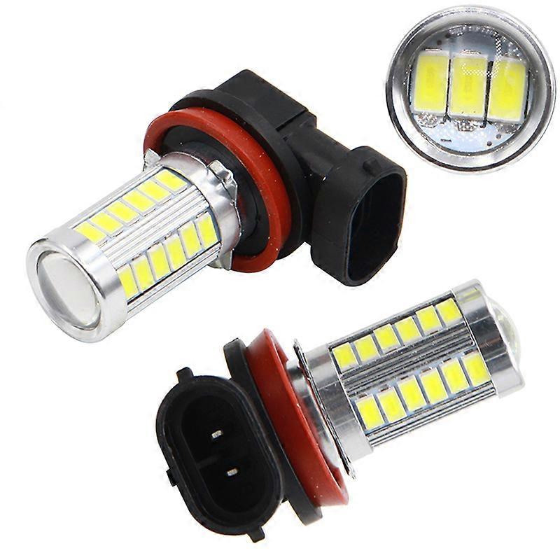 2Pcs Car H8 H11 LED 9005 9006 5630 33SMD Fog Lamp Daytime Running Light Bulb External Lights