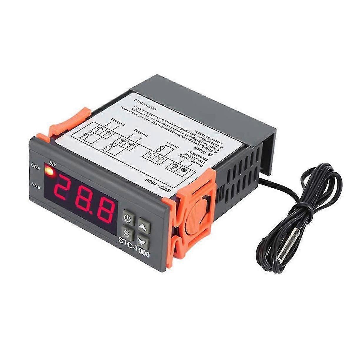 110-220V Digital Temperature Controller Thermostat Thermoregulator Incubator Relay LED 10A Heating Cooling Tool-Good