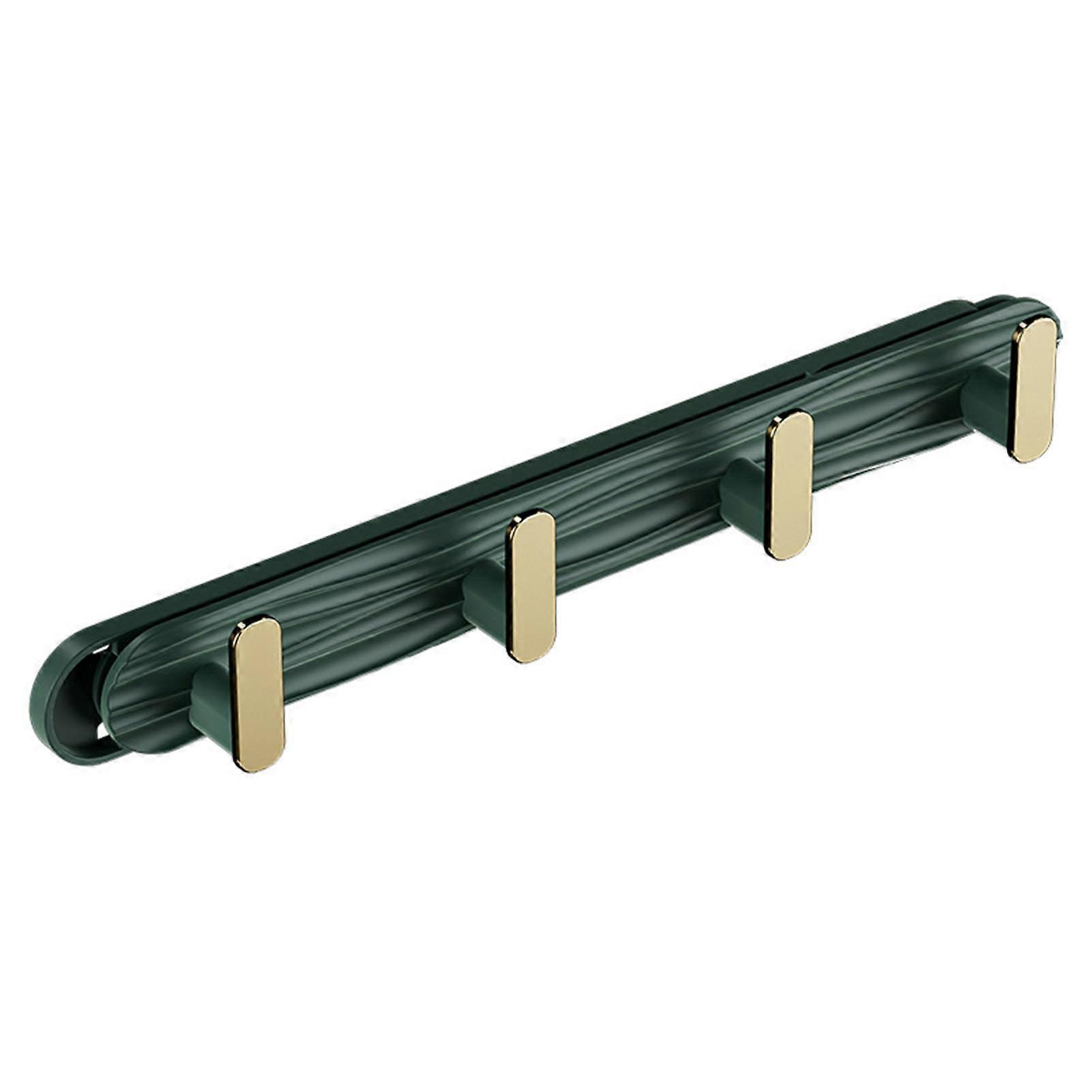 Self-Adhesive Key Rack Wall Mounted Hook Rack with 4 Hooks for Entryway Entrance
