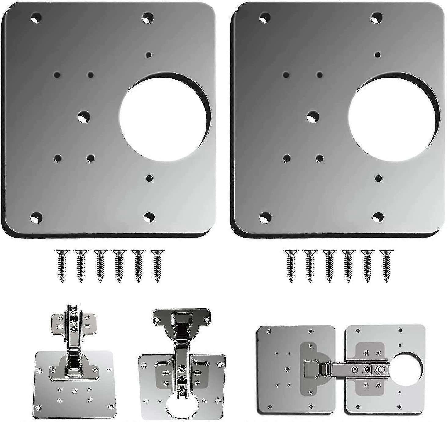 Cabinet Hinge Repair Brackets,kitchen Cupboard Door Hinge Repair Plate Kit