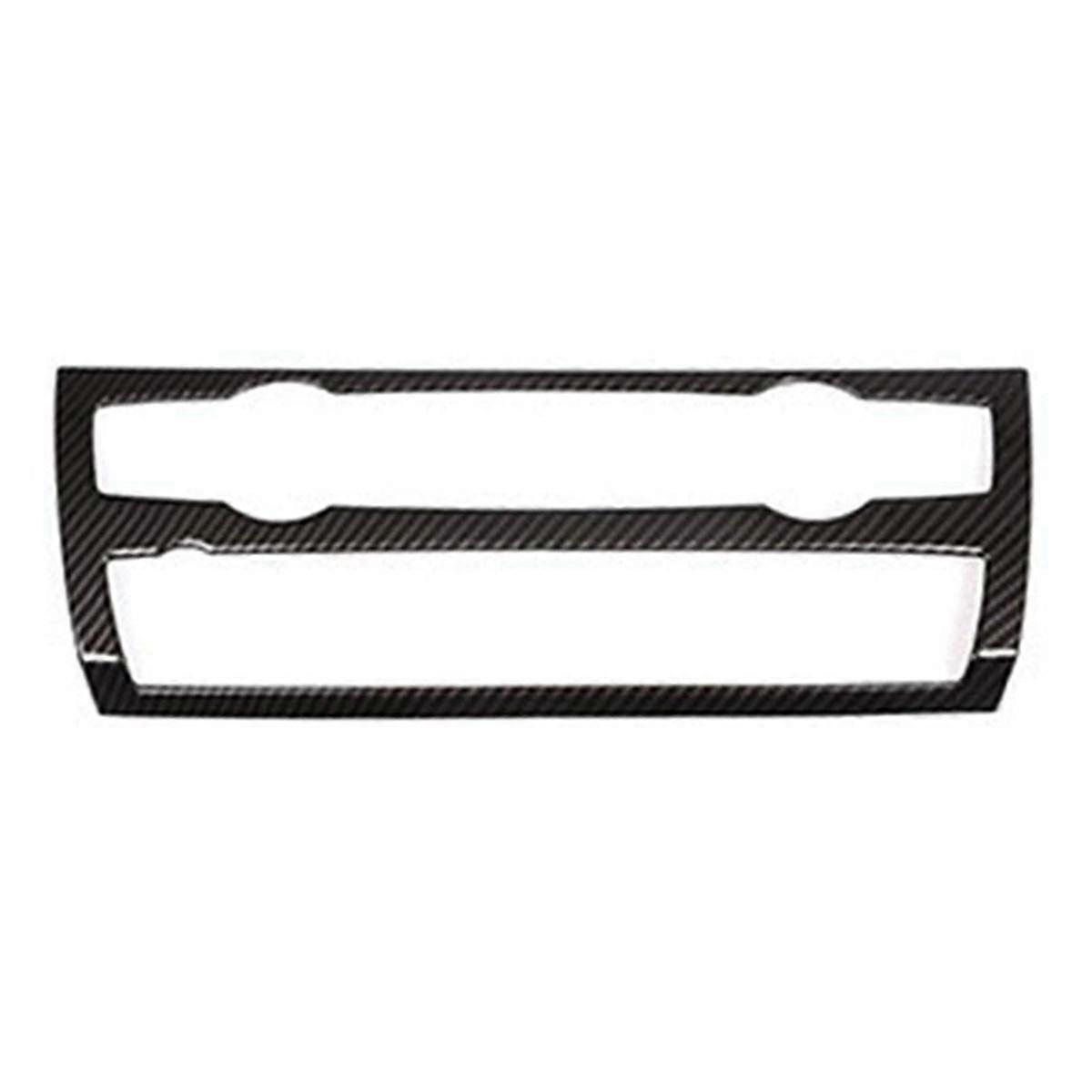 Car Air Conditioning Volume Button Frame Decorative Button Frame Carbon Fiber Texture for X5 2008-2