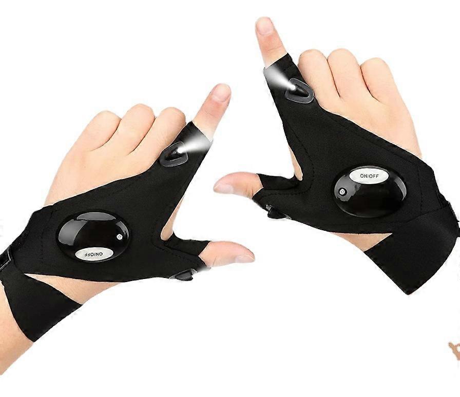 LED Flashlight Gloves Cool Gadget Hands-Free lights