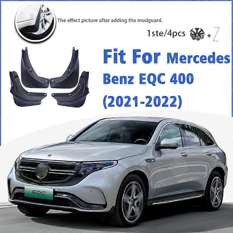 Excellent Mudguard For Mercedes Benz EQC 400 2021-2022 Front Rear Mudflaps Mudguards Car Accessories Auto Styline Splash Guard Fender