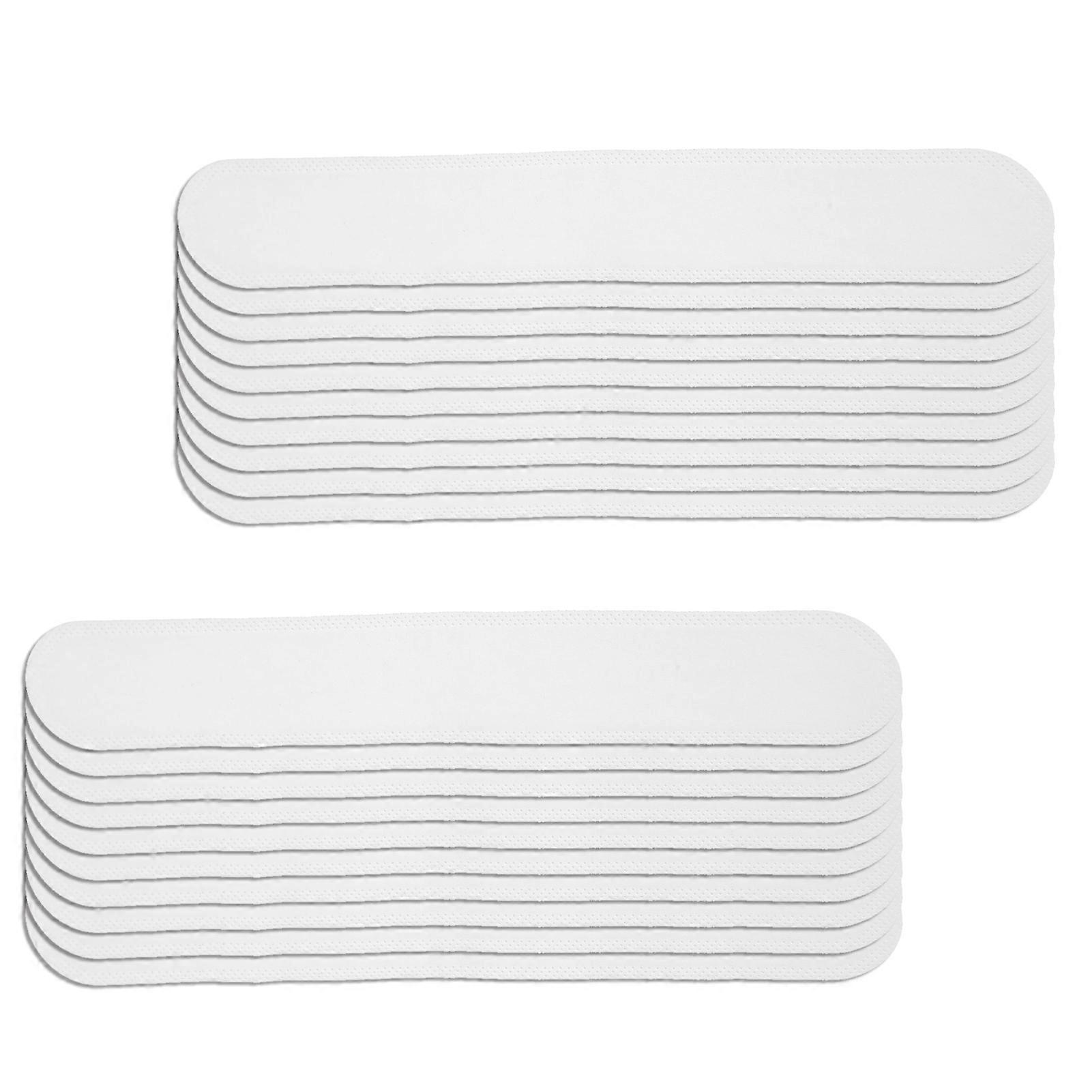 20pcs Collar Sweat Pads Disposable Hat Collar Sweat Stains SelfAdhesive Neck Liner Pads(White )