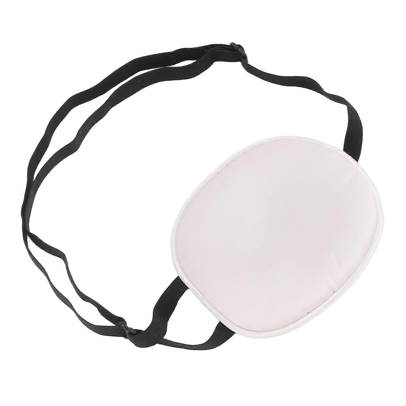 Amblyopia Eye Patch Silk Cotton Elastic Strap Full Cover Light Blocking Strabismus Eye Pad for AdultsPink