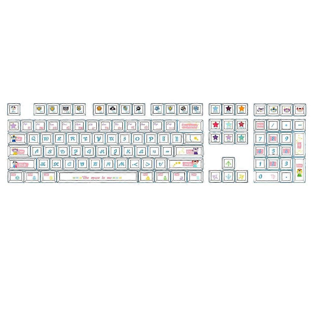 Keycaps 108 PBT Constellation Keycaps XDA Profile Full Set Keycap DyeSubbed Caps for Gaming Mechanical Keyboard