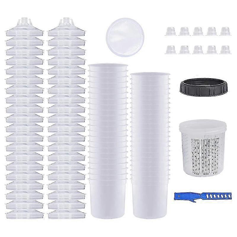 Disposable Paint Cups compatible with HVLP Paint , Automotive Paint Kit compatible with Car Primer, Top Coat, Base Coat Gel