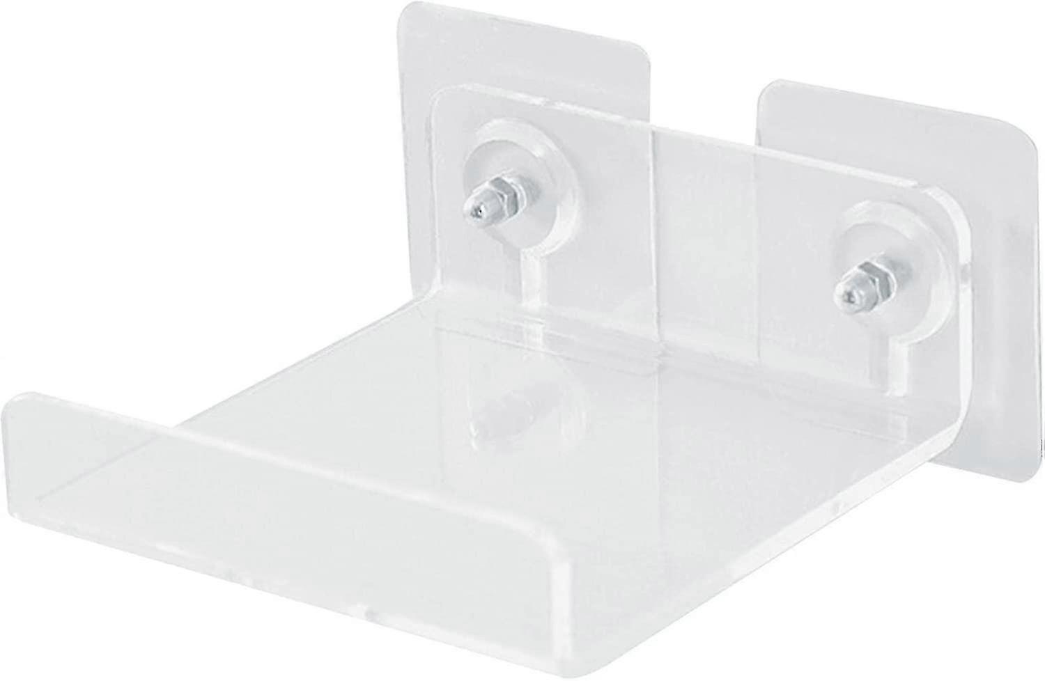 Mini Floating Shelf | Transparent Security Camera Shelf With Removable Rail - Small Wall Mount Shelf Acrylic Shelves Projector Bracket Wall Speaker Ho