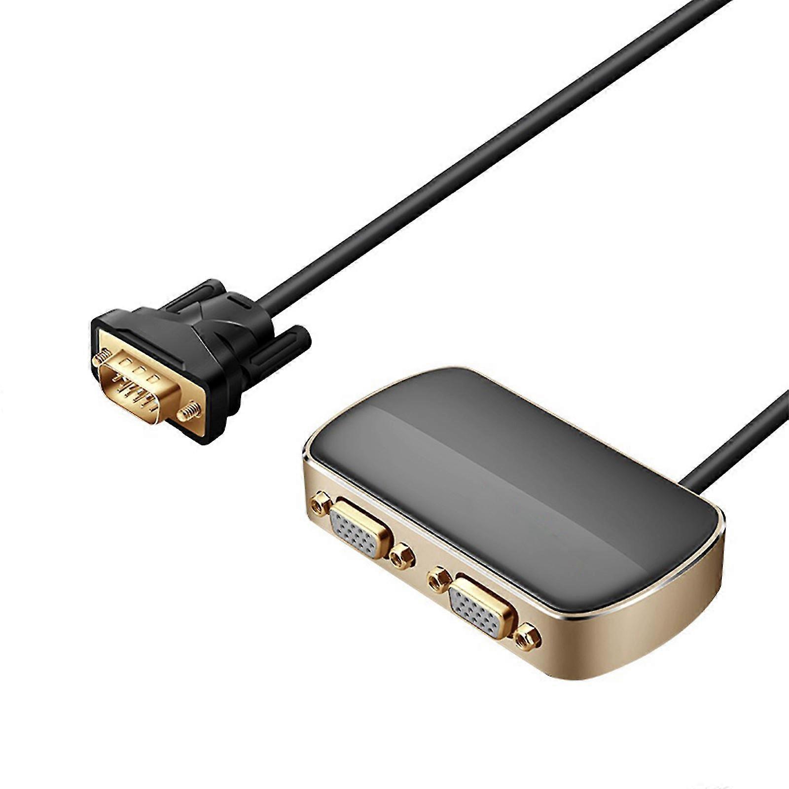 Vga Dual Port Splitter 1080p Stecker zu Doppel Buchse Adapterkabel 1 in 2 Ausgang