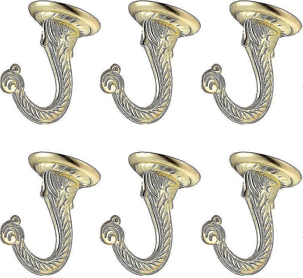 6 Pieces Ceiling Hooks Heavy Duty Swag Hooks Ornamental Hooks Wind Chimes