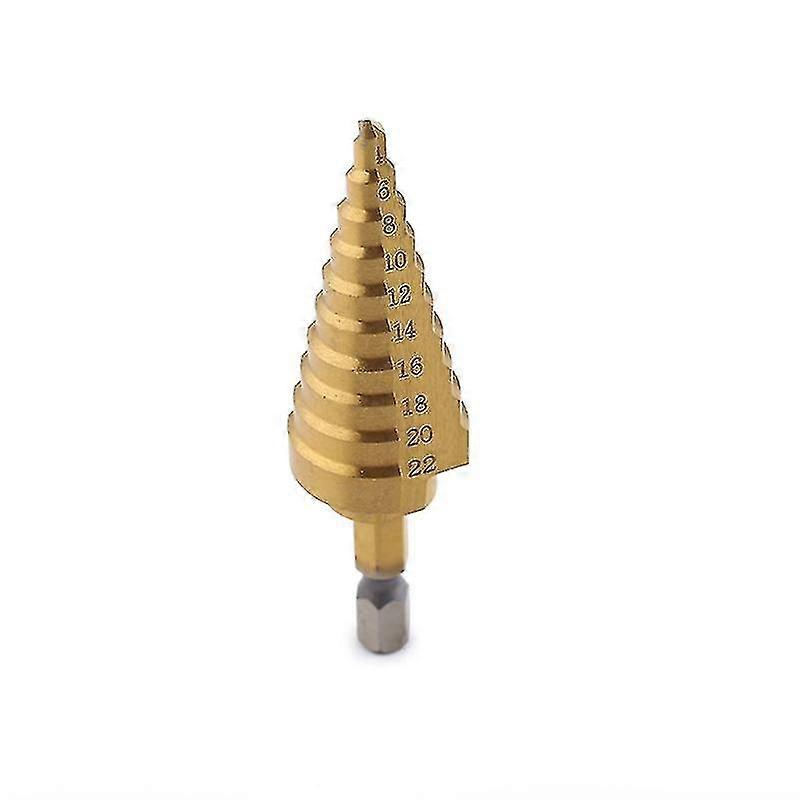 Step Drill Bit Set Alloy Compatible For Punching And Reaming Boards