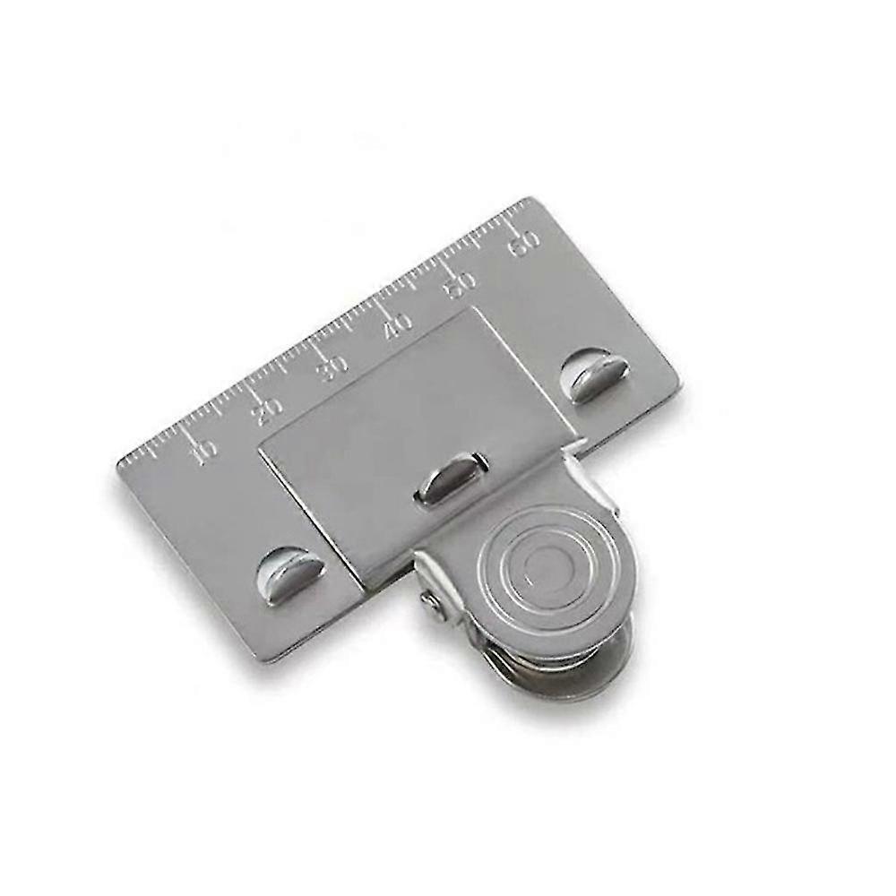 ステンレススチールメジャーテープルーラー精密測定エイドクリップツール2個